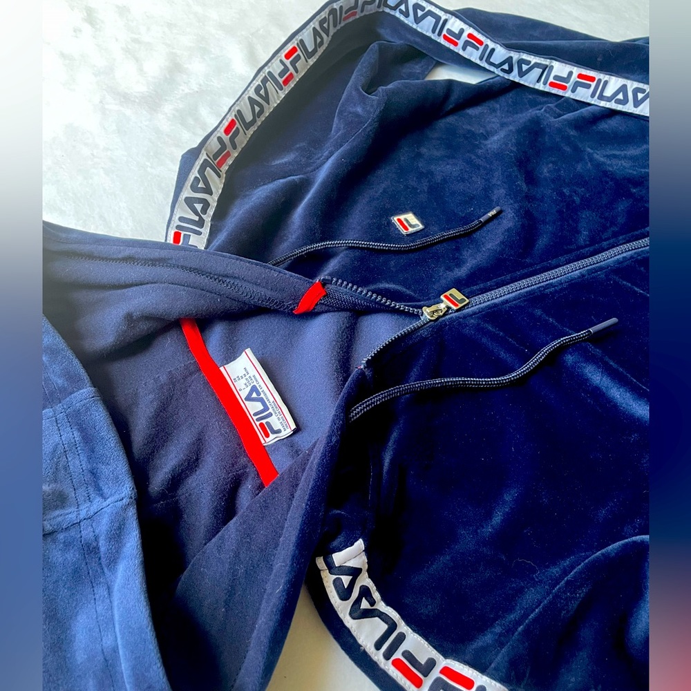 Velvet Fila zip up
